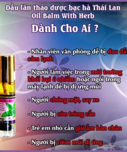 Ai cần sử dụng dầu lăn thảo dược bạc Hà Thái Lan màu tím Oil Balm With Herb